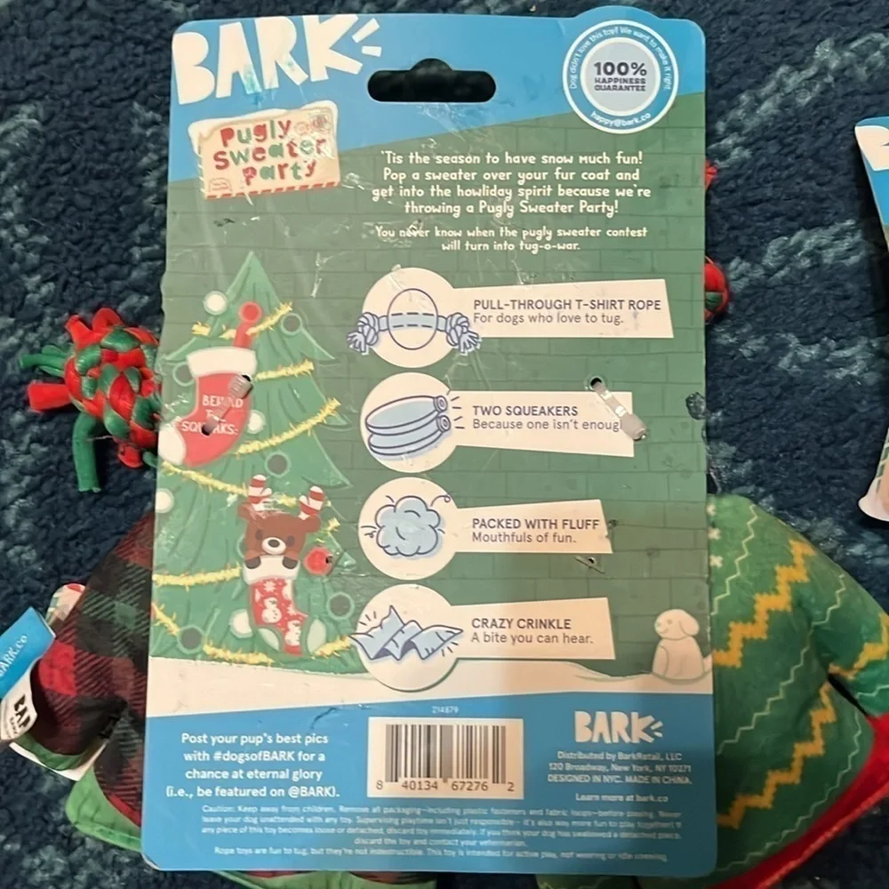 NWT BARK Dog Toys . 2 pack of BARK toys